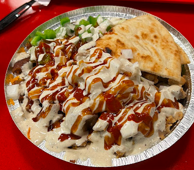The Halal Guys signature dishes Chocolate Baklava Cheesecake
4 - Pieces Falafel
Spicy BBQ Chicken Sandwich
